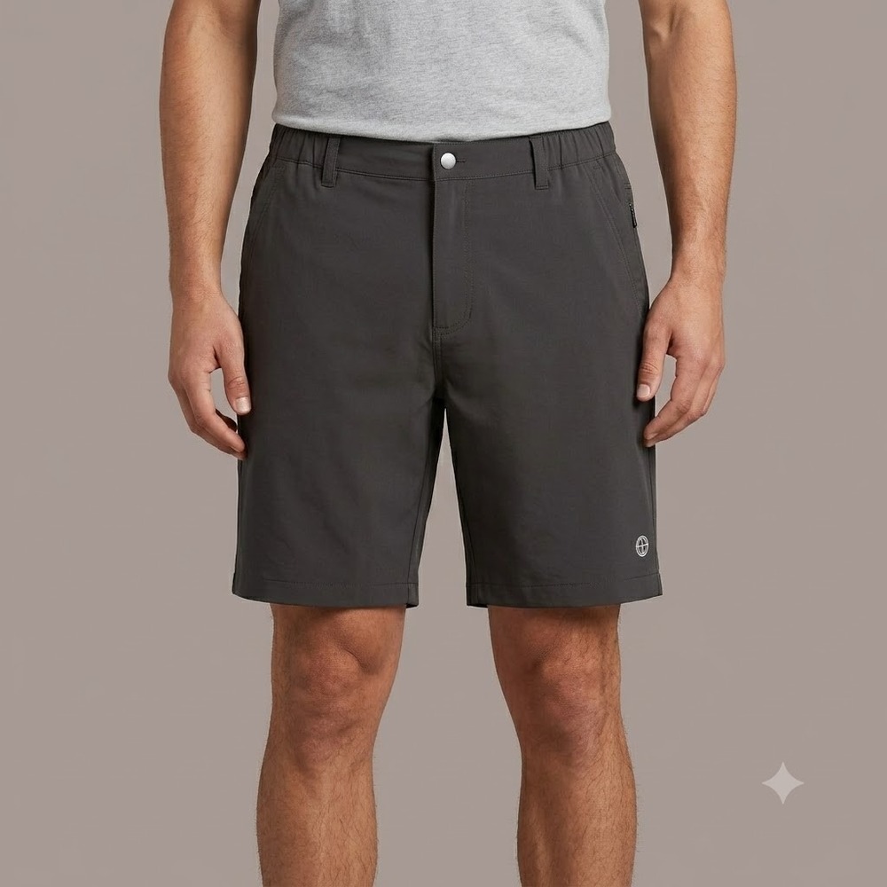 Mondetta Outdoor Project Shorts‎ Mens 38 Dark Green Stretch Hiking